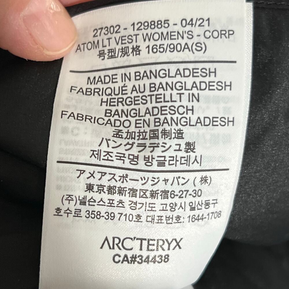 Acr'teryx High Neck Full Zip Vest Black Womens Size Small Logo - Picture 3 of 10